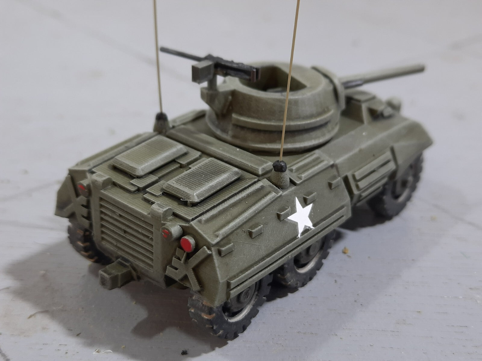 1:72 WW2 US M8 greyhound light armored vehicle