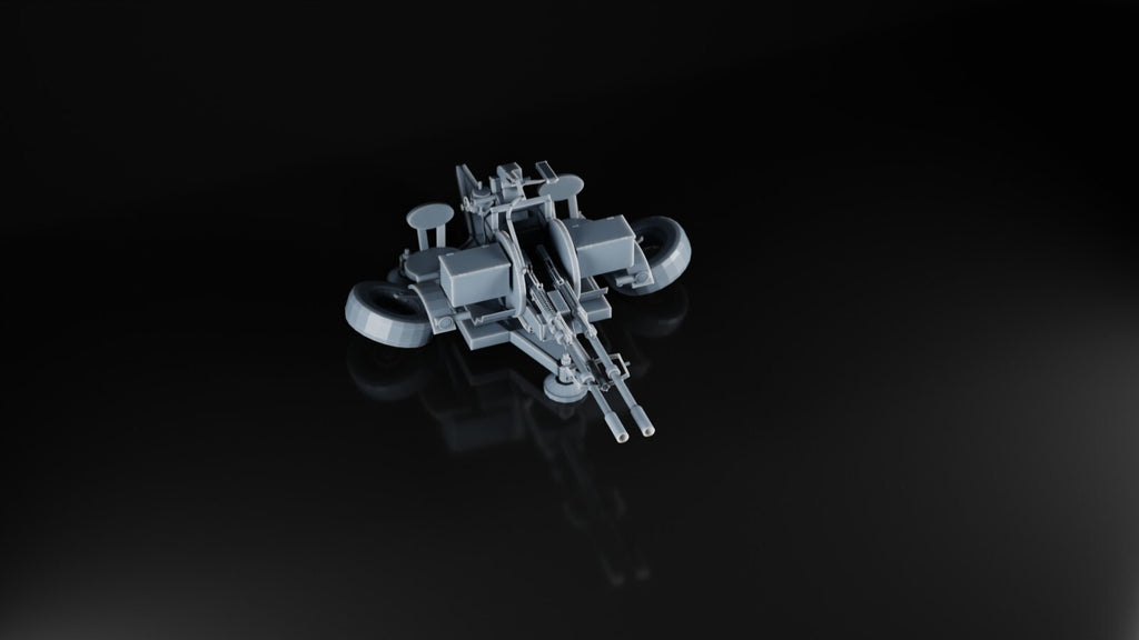 ZU-23-2 AA Gun - 1/48 - Russian Soviet Ukrainian Army - 3D Military Model