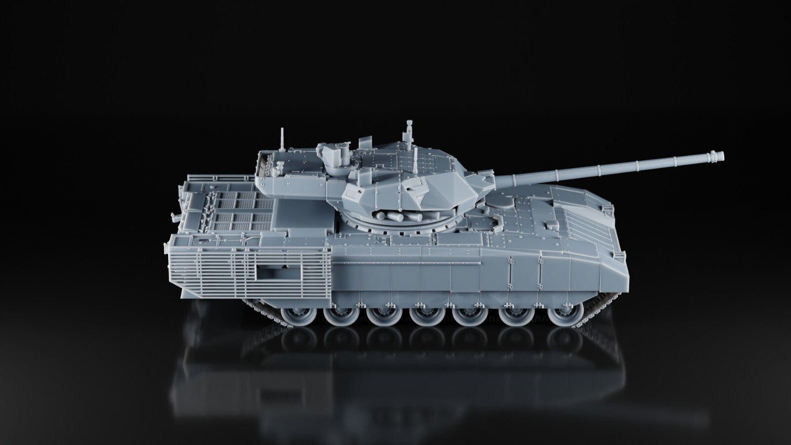 T-14 Armata Tank - 1/43 Scale - Modern Russian - 3D Printed - Resin - Military