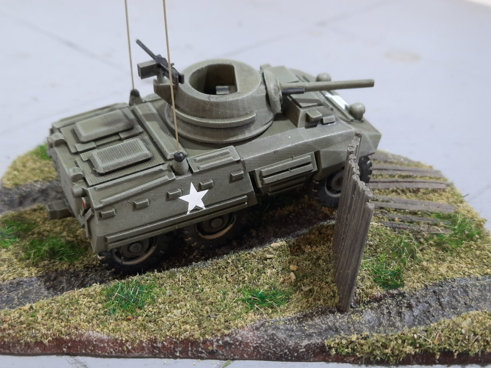 1:72 WW2 US M8 greyhound light armored vehicle