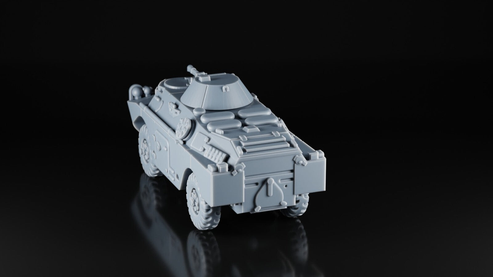 BRDM 2 - 1/72 - Ukrainian Army Scout Car - 3D Model - Resin Print