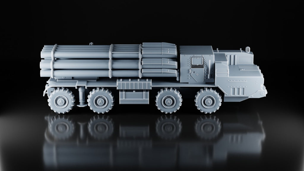 BM-30 Smerch MLRS - 1/72 Scale - 3D Printed Model - Resin - Russian Army - 3D