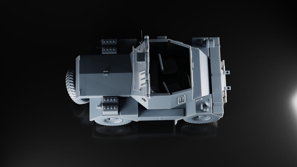 Daimler Dingo Scout Car - 1/87 - WW2 Military Model - 3D Printed Resin