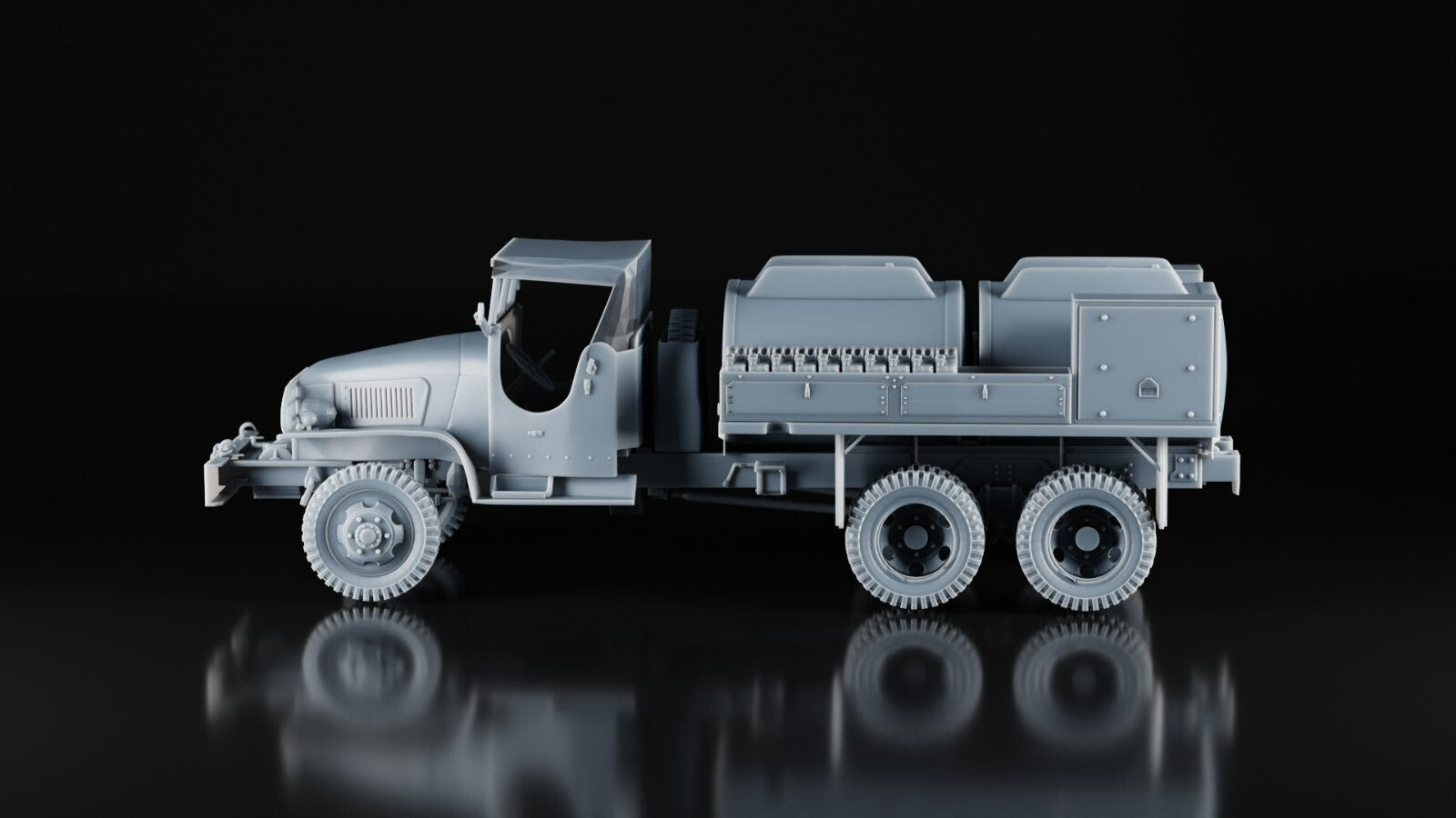 1/48 WW2 US  GMC cckw353  TANK GASOLINE, 750 GAL.  2,5 ton 6x6 Tanker