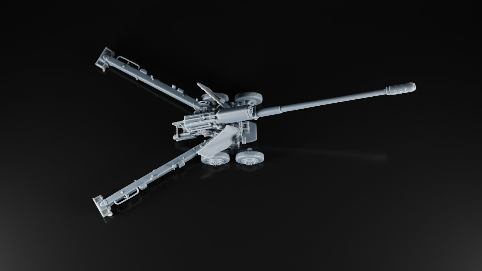 2A36 Giatsint 152mm - 1/72 Scale - Russian Ukrainian Howitzer - 3D Printed -