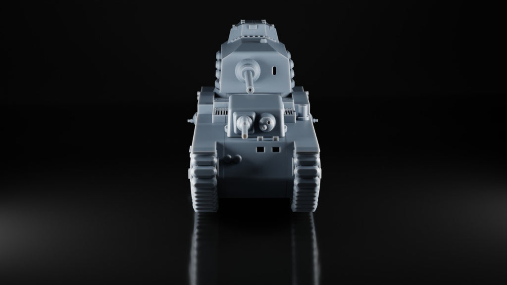 FCM F1 French Army - 1/87 - WW2 Military Model - 3D Printed Resin