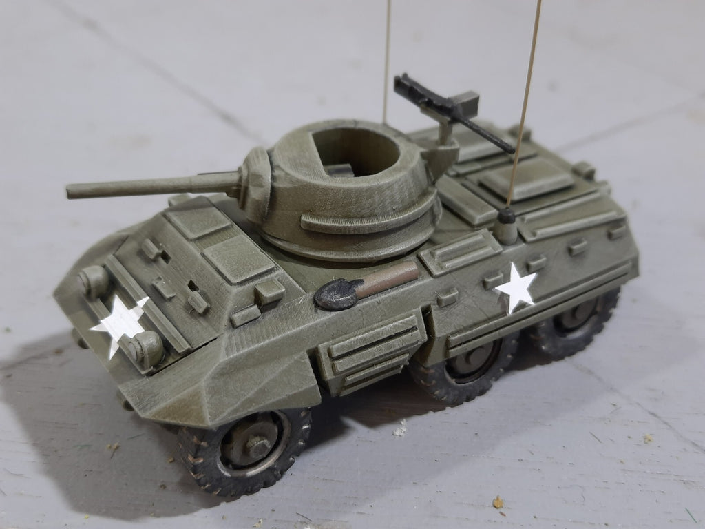 1:72 WW2 US M8 greyhound light armored vehicle