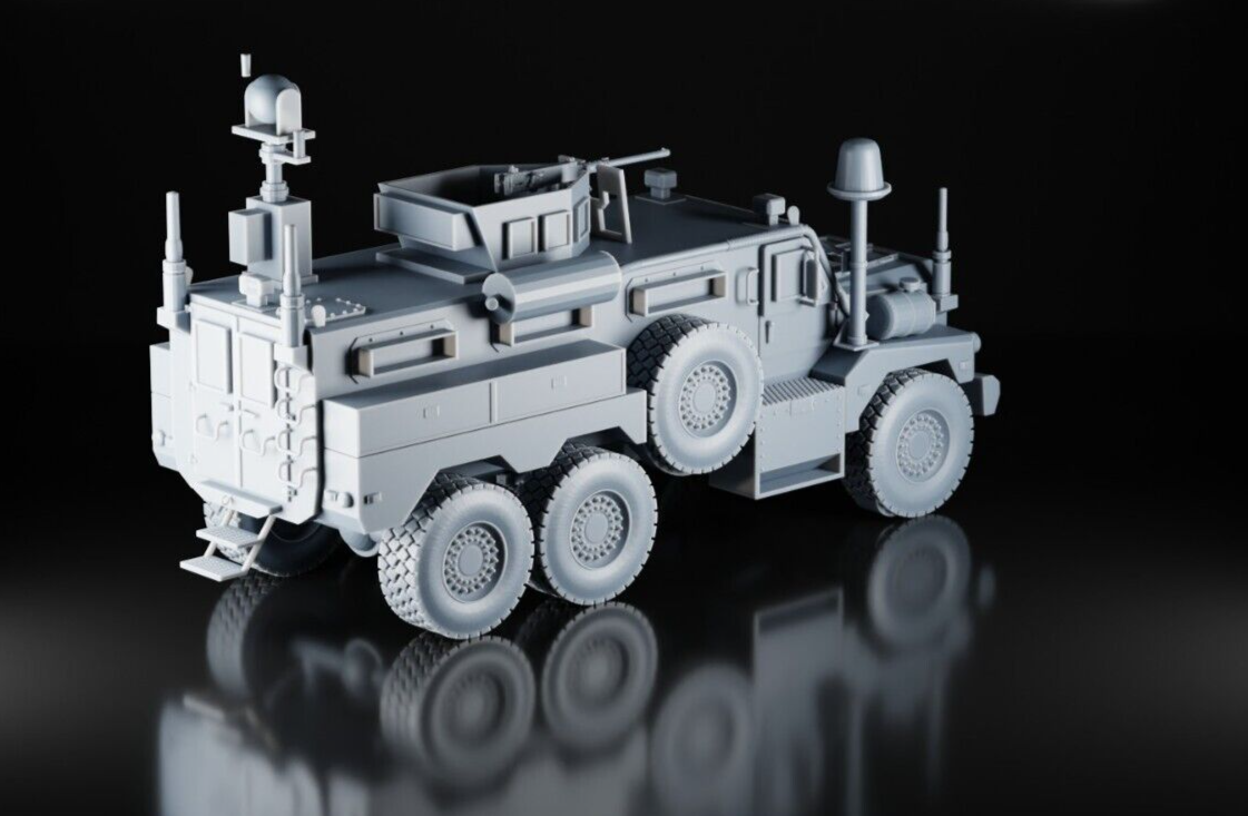 Cougar Mastiff MRAP - 1/87 - US UK AUS Ukraine - 3D Military Model - Resin Print
