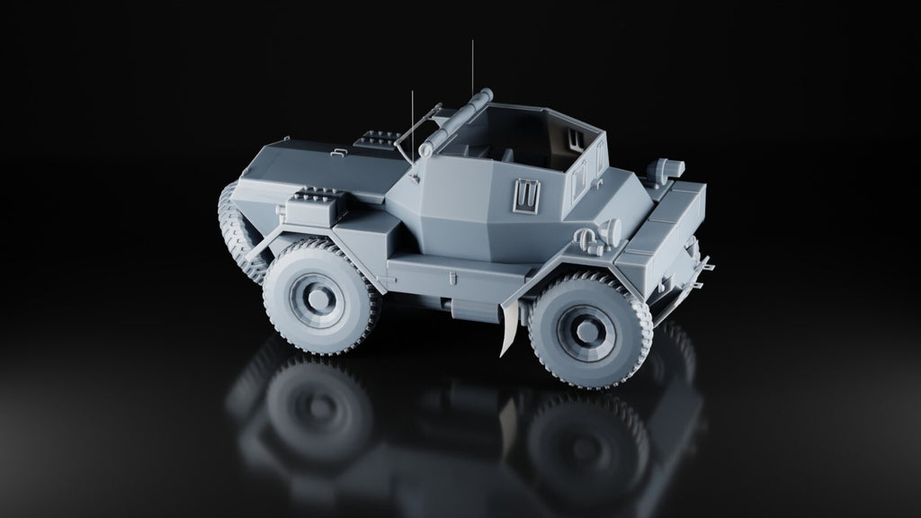 Daimler Dingo Scout Car - 1/72 - WW2 Military Model - Resin 3D Print