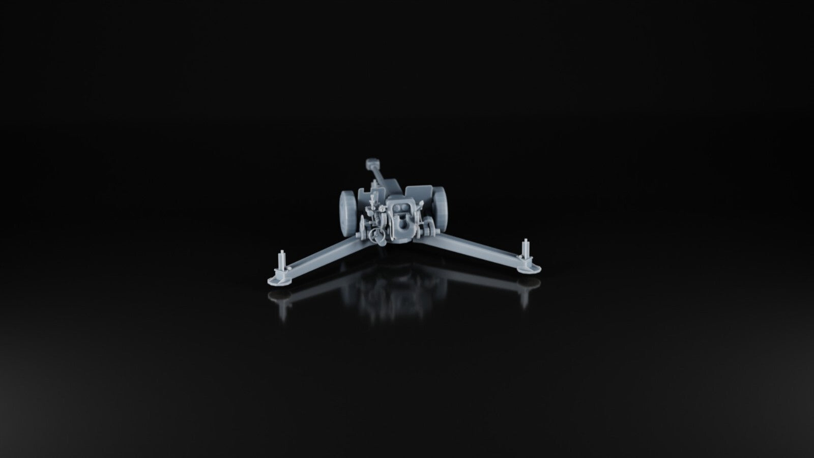 D-30 122mm Howitzer - 1/87 - HO Scale - Soviet Russian Ukraine - 3D Resin Model