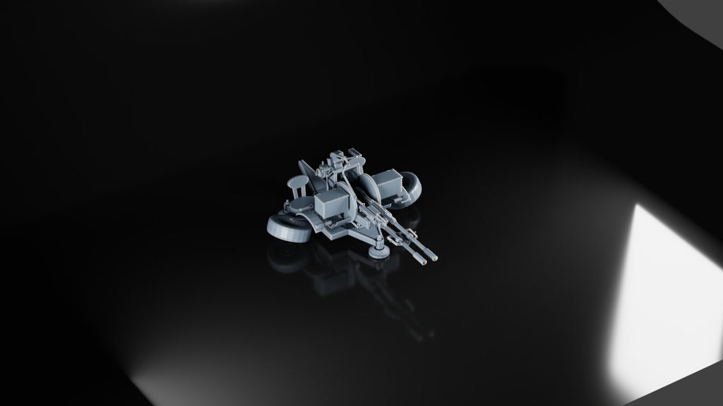 ZU-23-2 AA Gun - 1/72 - Russian Soviet Ukrainian Army - 3D Printed Resin