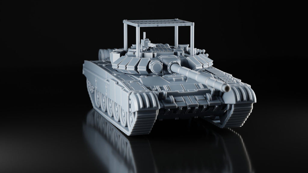 T 72 B3 Tank - 1/48 - Russian Army MBT with Anti-Javelin Cage - 3D Resin Model