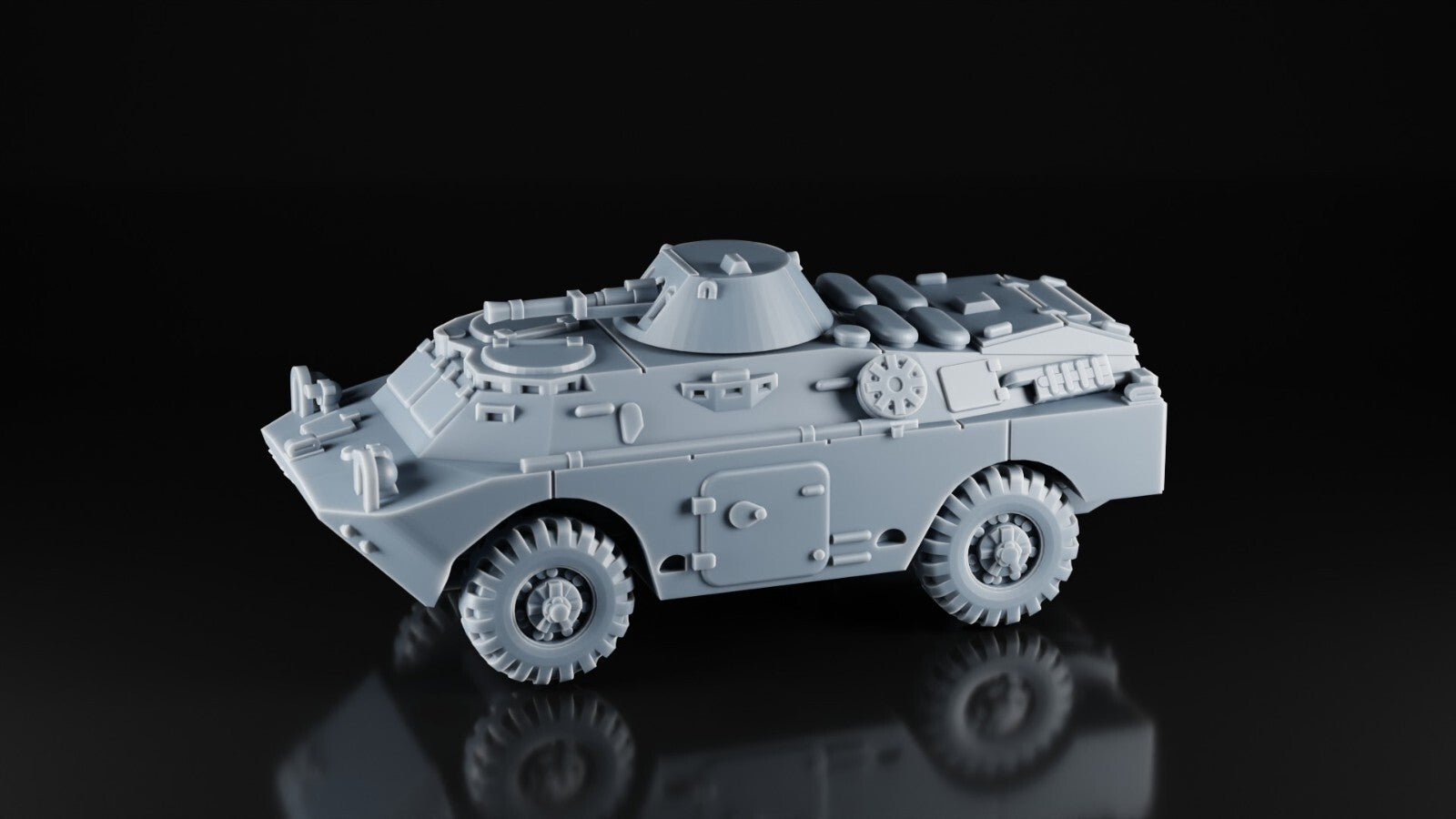 BRDM 2 - 1/72 - Soviet Russian Army Scout Car - 3D Model - Resin Print