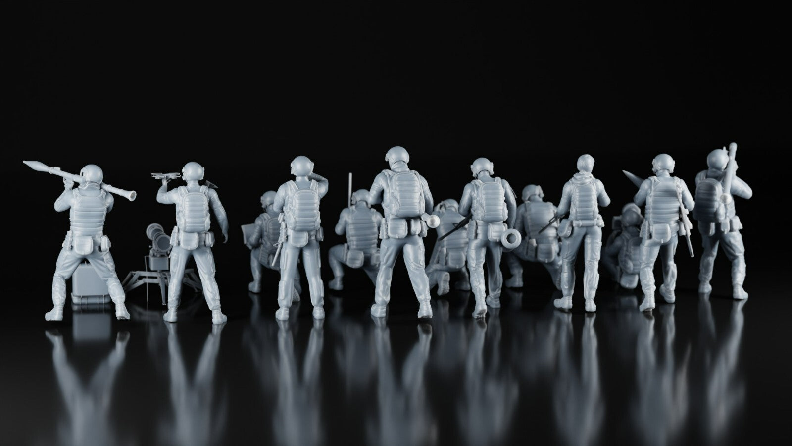 Ukrainian Soldiers - 1/43 - Javelin Stinger UAV Stugna - 3D Model - Resin