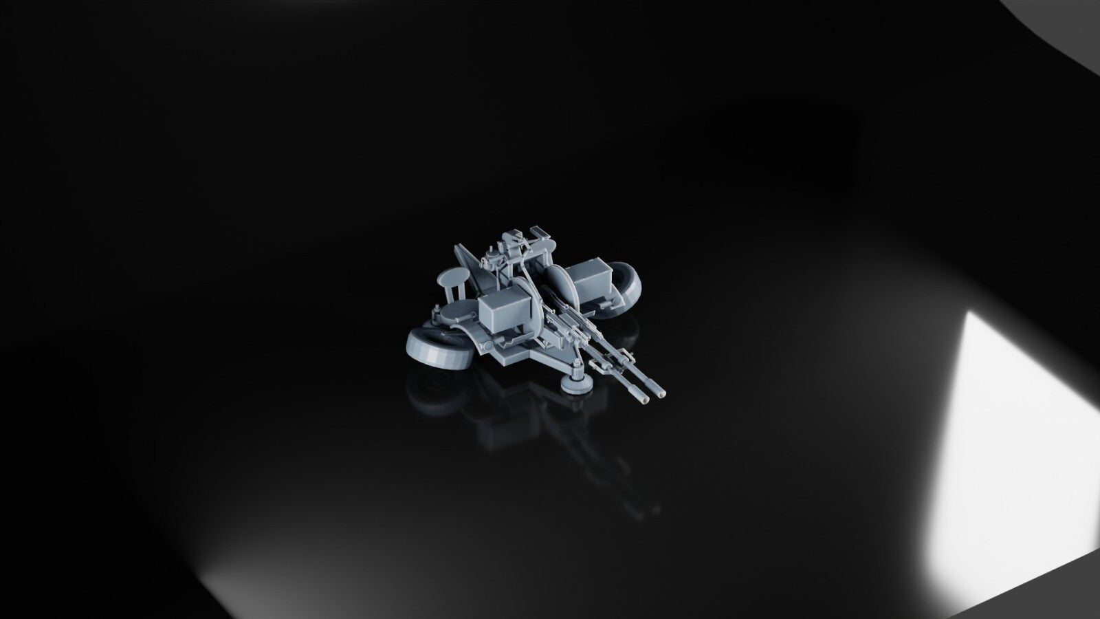 ZU-23-2 AA Gun - 1/35 - Russian Soviet Ukrainian Army - Military Model - 3D