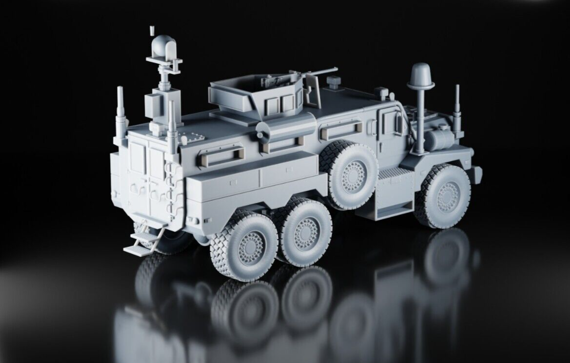 Cougar Mastiff MRAP - 1/43 - US UK AUS Ukraine - 3D Military Model - Resin Print