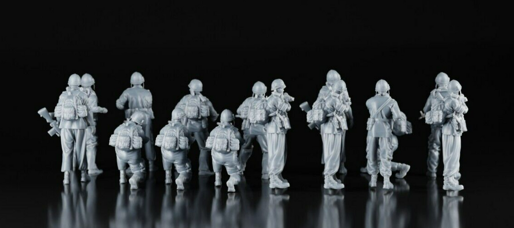 US Army Infantry Vietnam x15 - 1/72 - Military Model Figures - 3D Printed Resin