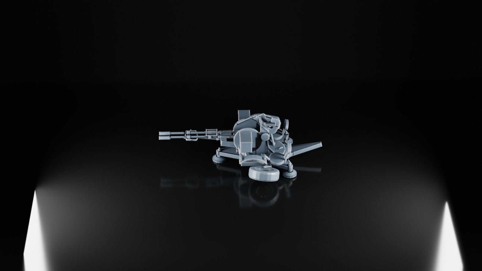 ZU-23-2 AA Gun - 1/50 - Russian Soviet Ukrainian Army - 3D Printed Resin