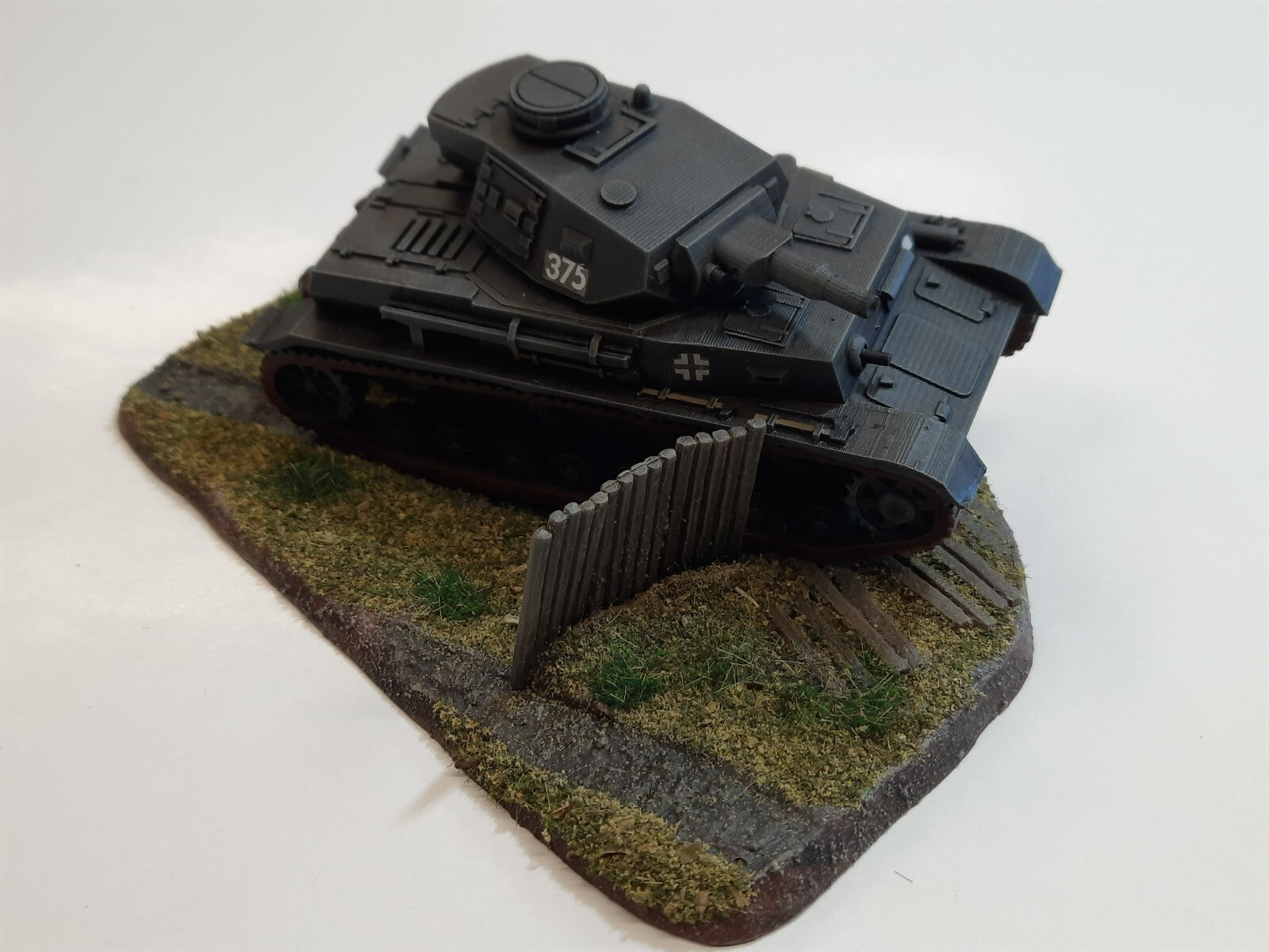 Panzer IV Ausf B - 1/72 - Military Model - 3D Print - WW2 German Maquette