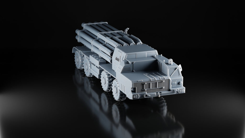 BM-30 Smerch MLRS - 1/72 Scale - 3D Printed Model - Resin - Russian Army - 3D