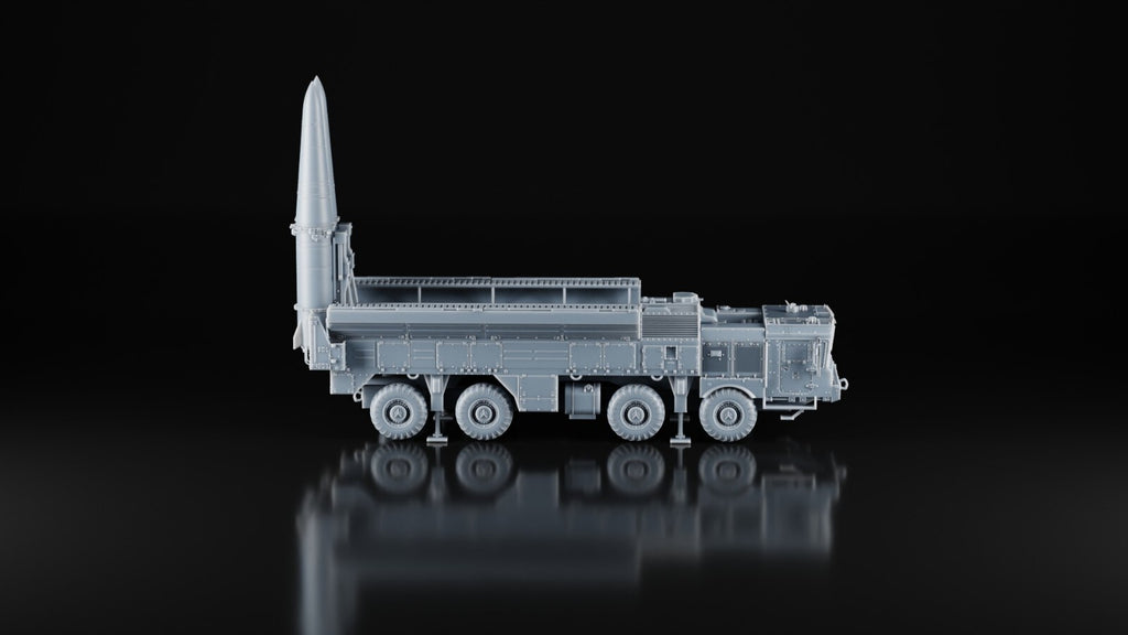 9K720 Iskander SS-26 - 1/87 Scale - 3D Printed - Resin - Military Missile Model