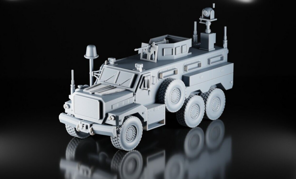 Cougar Mastiff MRAP - 1/43 - US UK AUS Ukraine - 3D Military Model - Resin Print