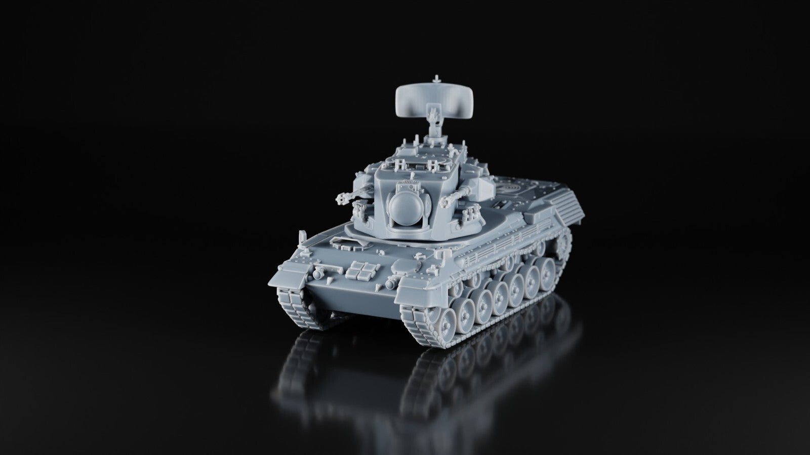 Krauss-Maffei Gepard - 1/48 - Flak Tank - 3D Printed Military Model - Resin