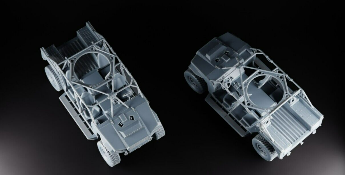 POLARIS Dagor A1 - 1/87 - Military Model - 3D Print - Special Forces Maquette