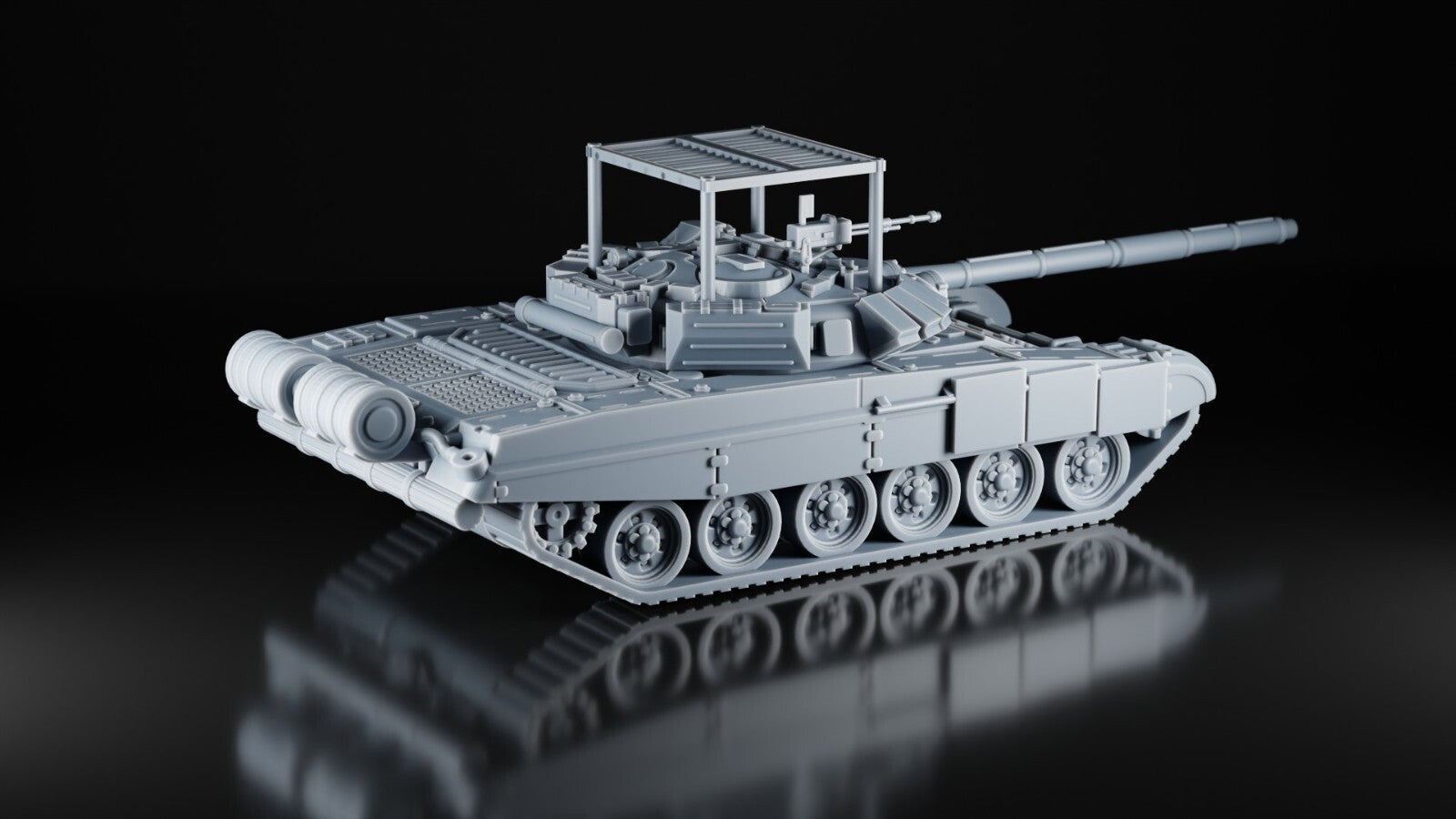 T 72 B3 Tank - 1/48 - Russian Army MBT with Anti-Javelin Cage - 3D Resin Model