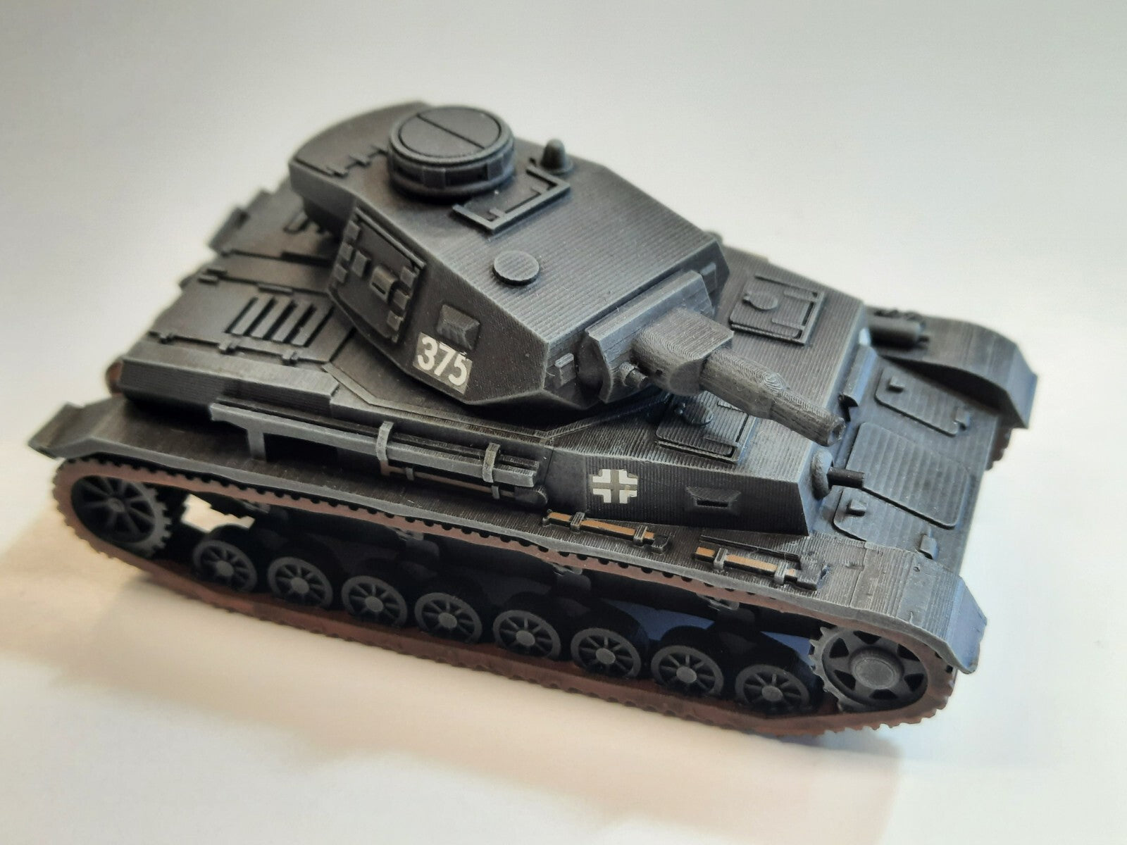 Panzer IV Ausf B - 1/72 - Military Model - 3D Print - WW2 German Maquette