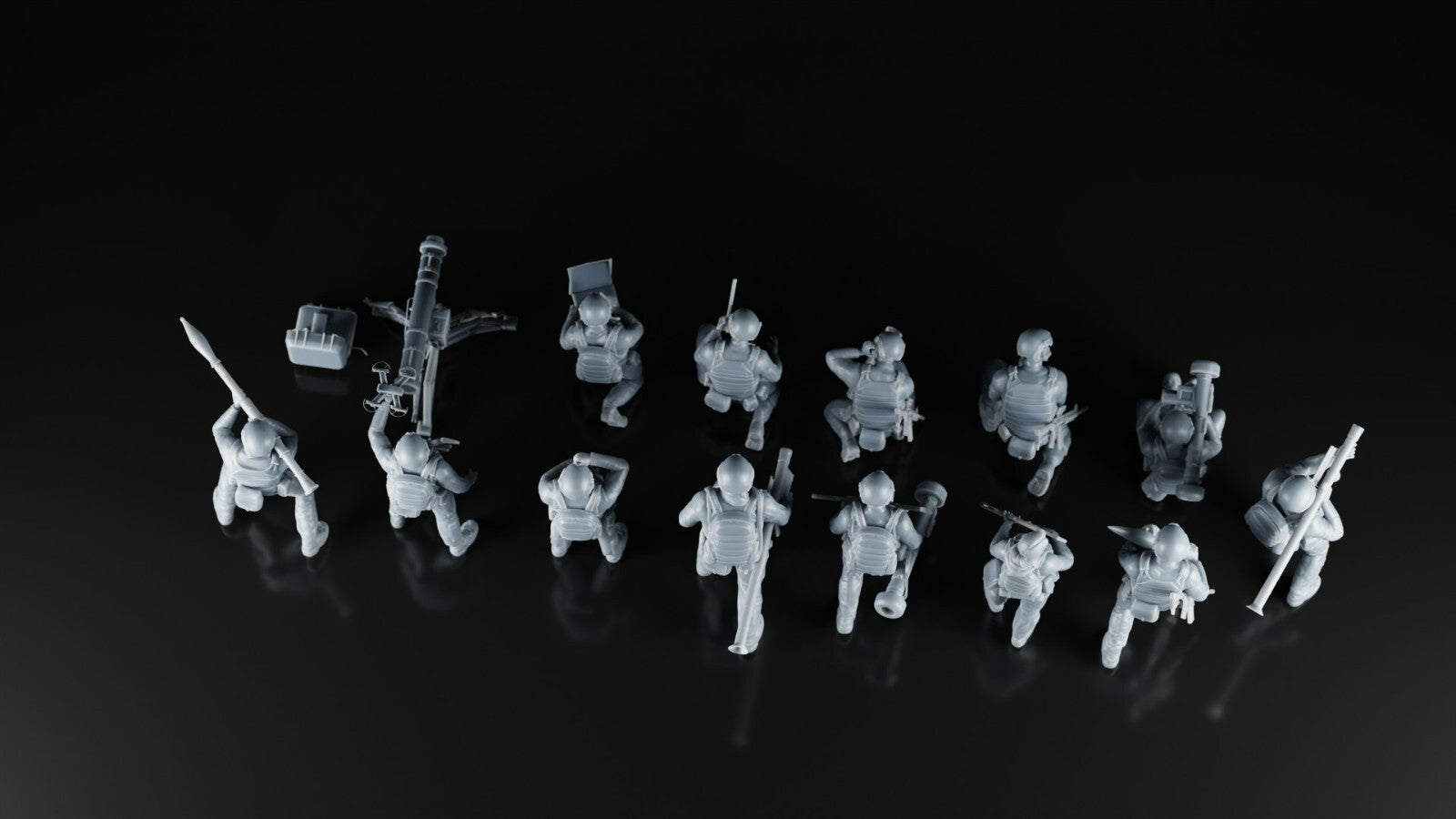 Ukrainian Soldiers - 1/43 - Javelin Stinger UAV Stugna - 3D Model - Resin