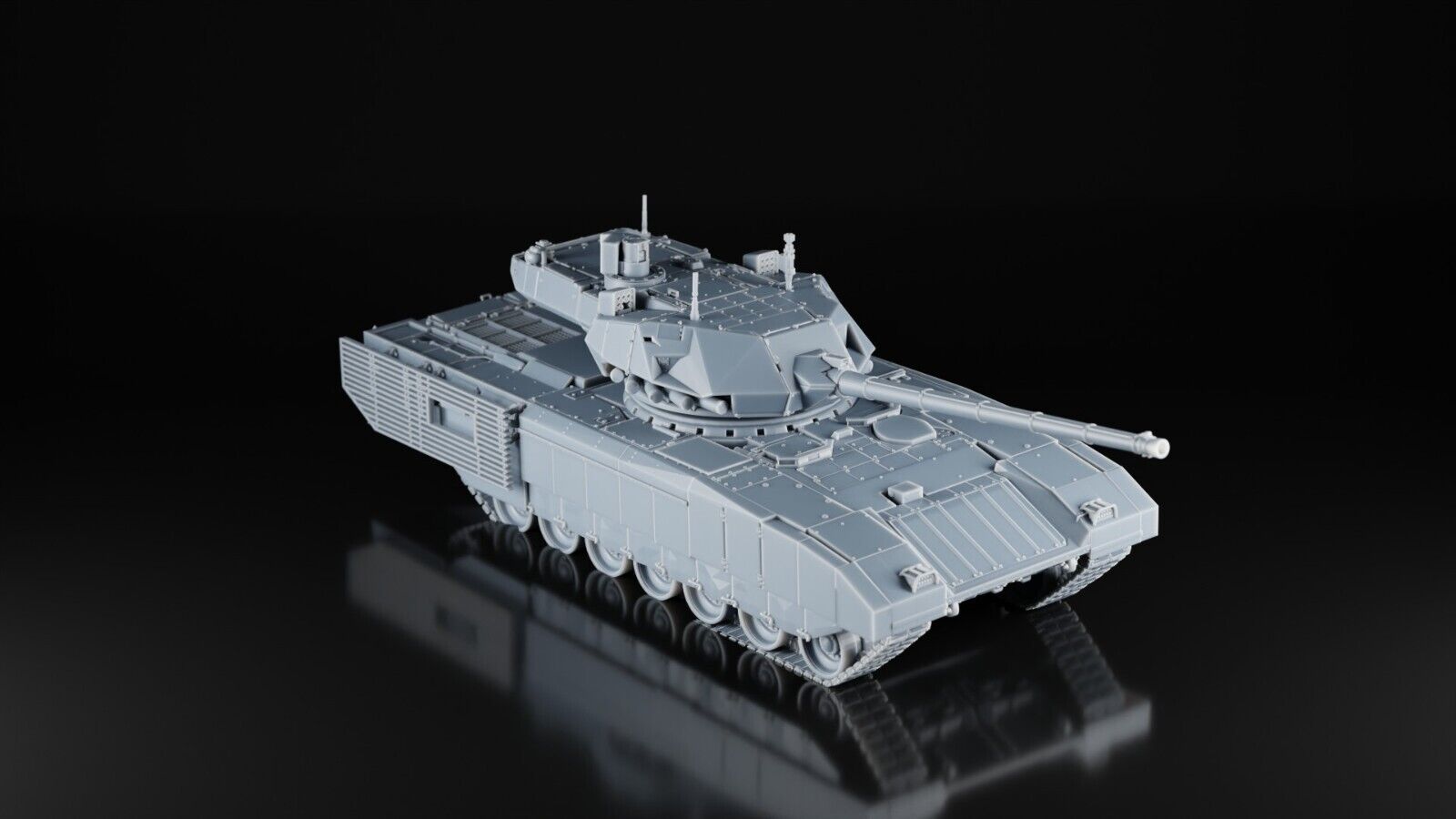 T-14 Armata Tank - 1/43 Scale - Modern Russian - 3D Printed - Resin - Military