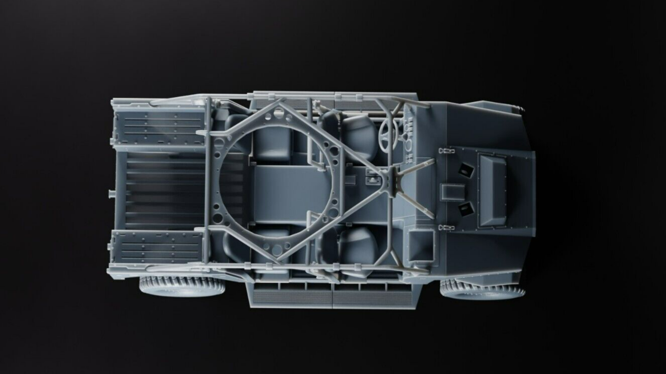 Polaris Dagor A1 - 1/43 - Special Forces Airborne Vehicle Model - 3D Resin