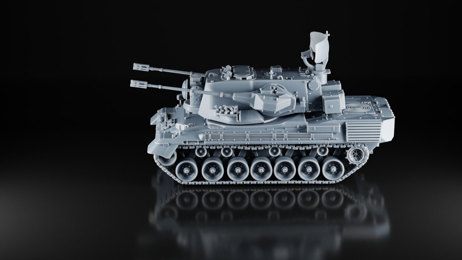 Krauss-Maffei Gepard - 1/50 - Flak Tank - Military Model - 3D Resin Print