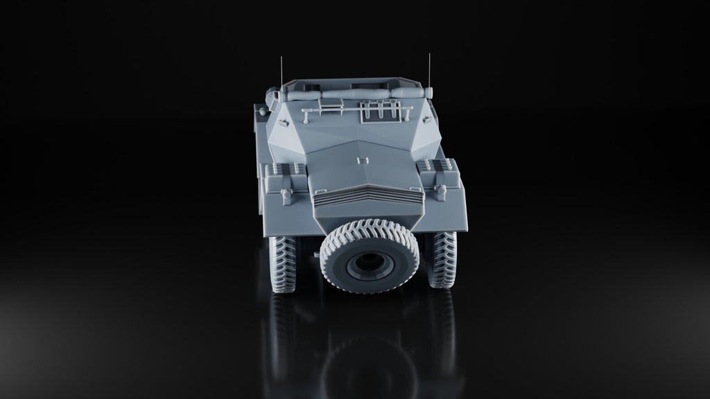 Daimler Dingo Scout Car - 1/87 - WW2 Military Model - 3D Printed Resin