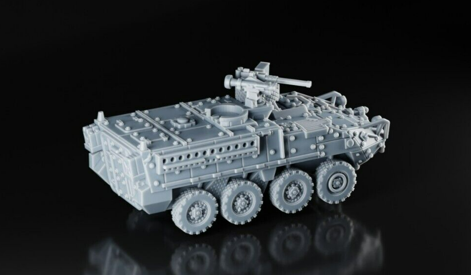 M1126 Stryker ICV - 1/43 - US Army IFV - 3D Military Model - Resin Print