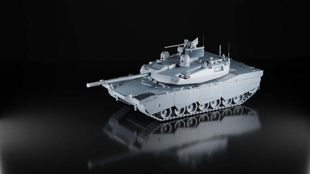 Abrams X Next Gen MBT - 1/87 Scale - US Army Tank - 3D Printed - Military Model