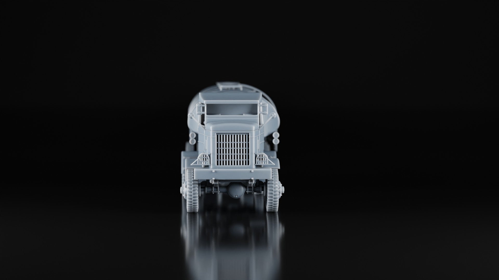 1:87 WW2 US Army Ww2 Autocar Tractor With Fuel Trailer