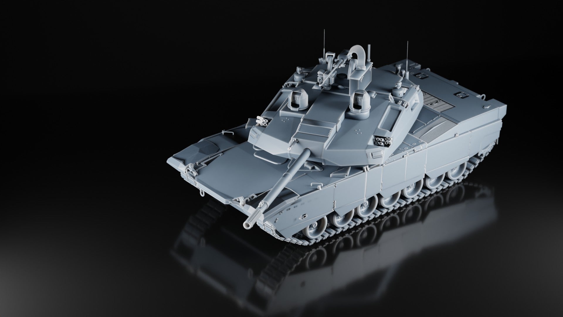 Abrams X Next Gen MBT - 1/87 Scale - US Army Tank - 3D Printed - Military Model